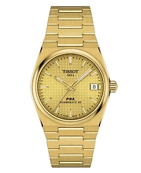Tissot Women's Swiss Automatic Prx Powermatic 80 Gold Pvd Stainless Steel Bracelet Watch 35mm