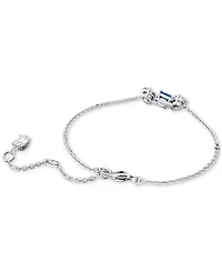 Swarovski Rhodium-Plated Mixed Crystal Link Bracelet