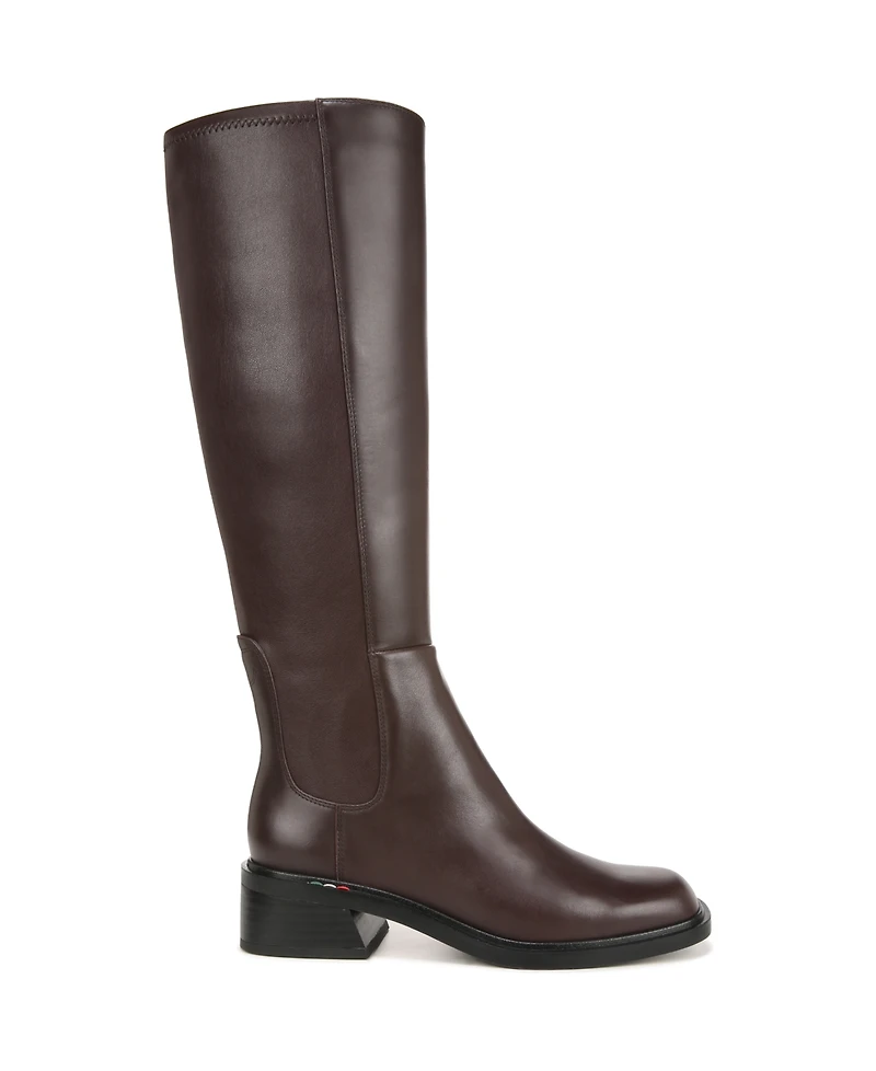 Franco Sarto Women's Giselle Wide Calf Square Toe Knee High Boots