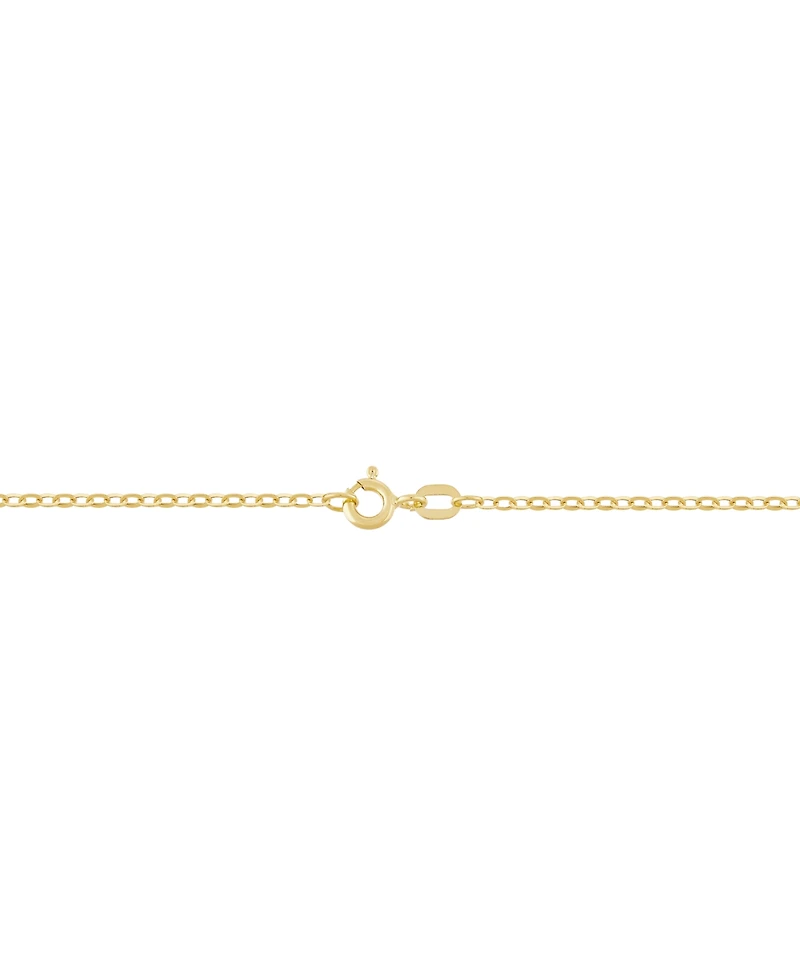 Lightweight 16" Flat Rolo Chain Necklace (1-3/8mm) in 14k Gold