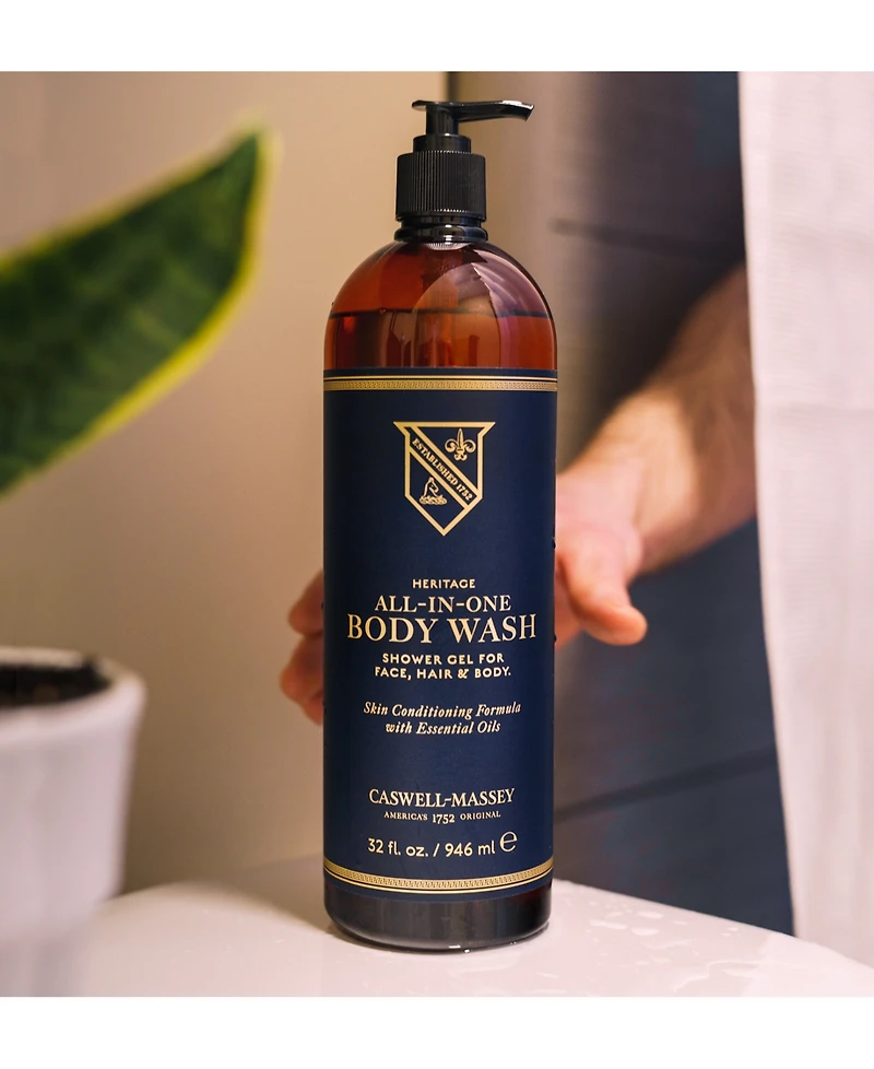 Caswell Massey Heritage All-In-One Body Wash, 32 oz.