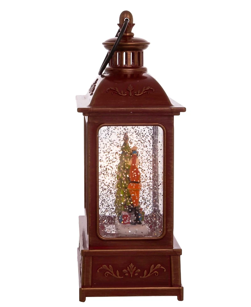 Kurt Adler 8" Battery-Operated Lit Nutcracker Swirl Water Lantern
