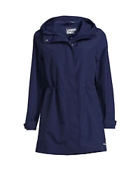 Lands' End Women's Squall Hooded Waterproof Raincoat
