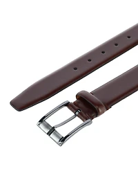 Trafalgar Men's Cameron 35mm Burnished Leather Dress Belt