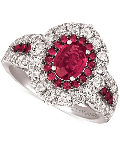 Le Vian Ruby (1-1/5 ct. t.w.) & Diamond (1-1/4 Ring 14k Rose Gold (Also available Yellow or White Gold)