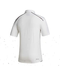Men's adidas White Mississippi State Bulldogs Coaches Aeroready Polo Shirt