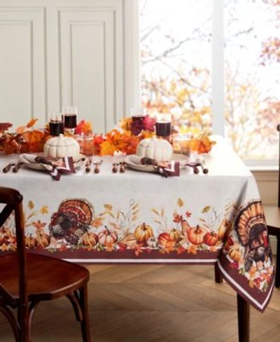 Elrene Autumn Heritage Turkey Table Linens Collection