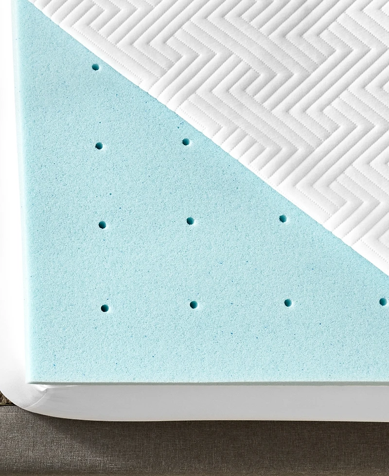 ProSleep 2" Gel-Infused Memory Foam Mattress Topper with Circular-Knit Cover