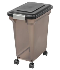 Iris Usa Iris Premium Airtight Pet Food Storage Container, 22-Pounds, Smoke
