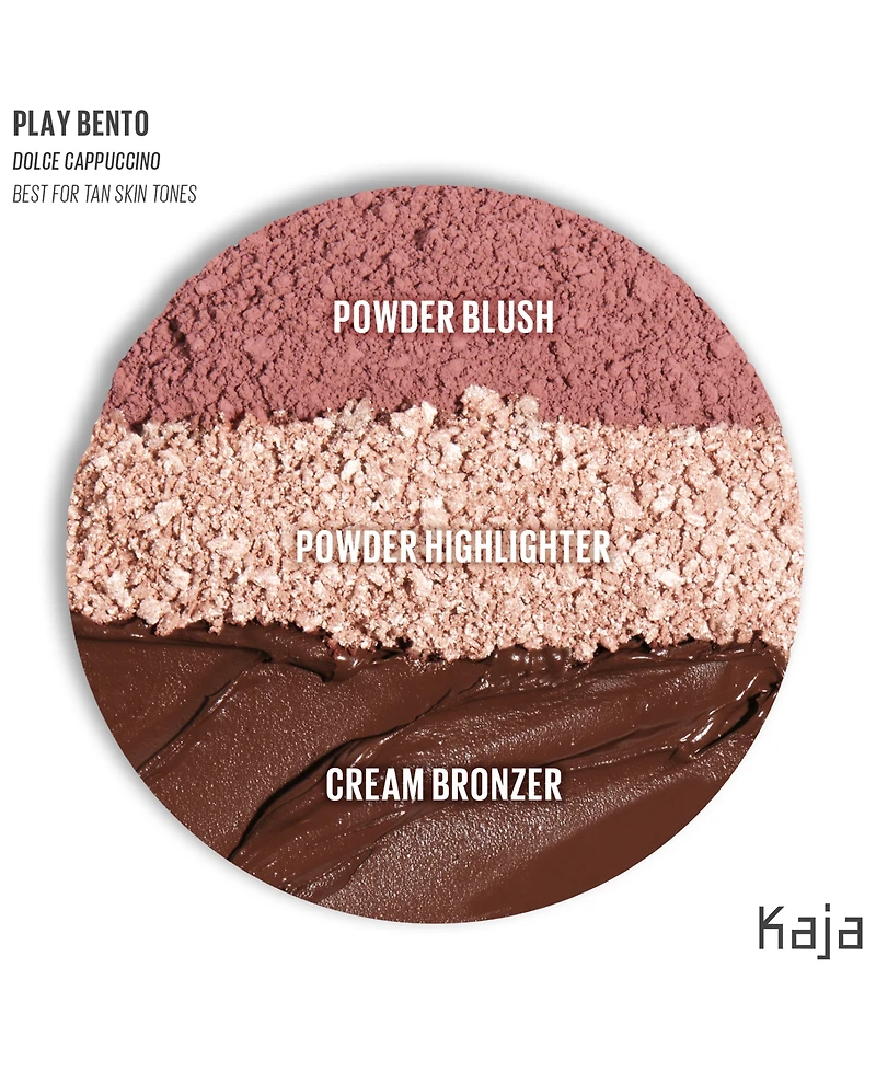 Kaja Face Bento Cream Bronzer, Powder Blush & Highlighter Sculpting Trio