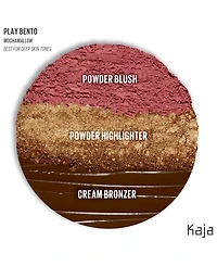 Kaja Face Bento Cream Bronzer, Powder Blush & Highlighter Sculpting Trio
