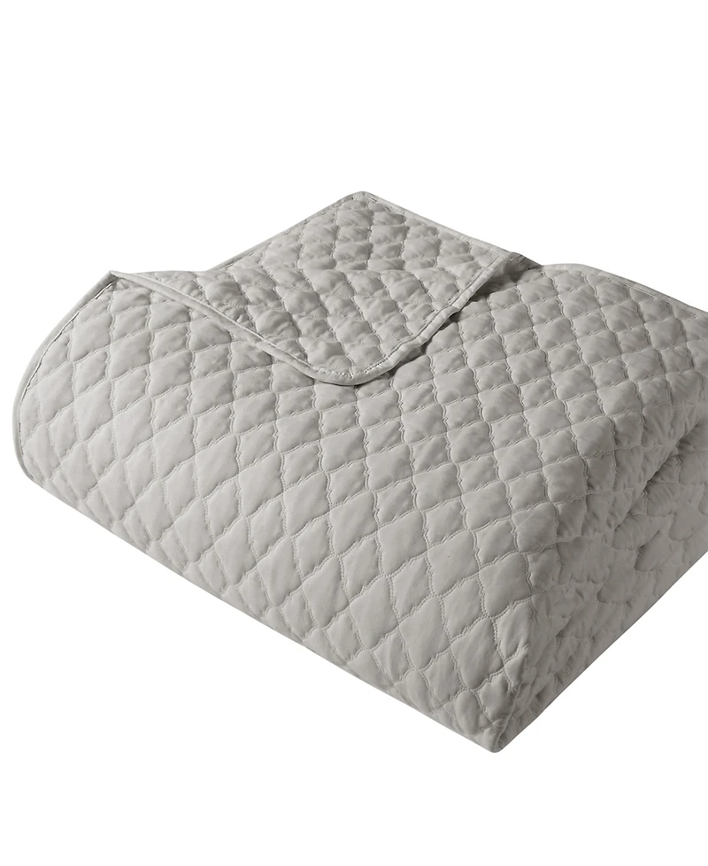 Closeout! Videri Home Diamond Stitched 3 Piece Quilt Set, King