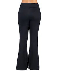 24seven Comfort Apparel Women's Bell Bottom Foldover Waist Sweatpants