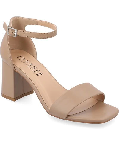 Journee Collection Women's Valenncia Ankle Strap Sandals