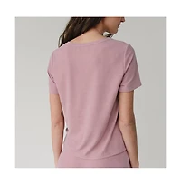 Cozy Earth Women's Modern Modal V-Neck Tee
