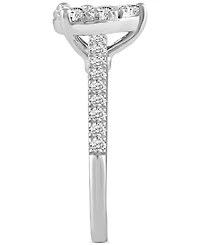 Diamond Pear-Shaped Cluster Engagement Ring (3/4 ct. t.w.) in 14k White Gold