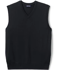 Lands' End Men's Cotton Modal Fine Gauge Sweater Vest
