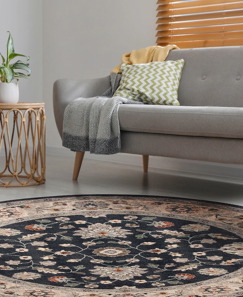 Closeout! Km Home Poise Pse-7203 5'3" x Round Area Rug