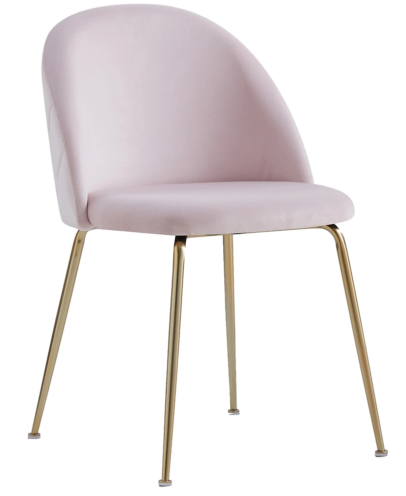 Best Master Furniture Miramar 31" Velvet Metal Dining Chairs