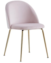 Best Master Furniture Miramar 31" Velvet Metal Dining Chairs