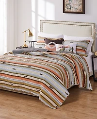 Greenland Home Fashions Painted Desert Reversible 3 Piece Quilt Set