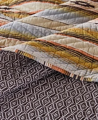 Greenland Home Fashions Painted Desert Reversible 3 Piece Quilt Set
