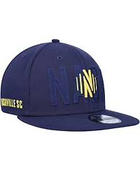 Men's New Era Navy Nashville Sc Kick Off 9FIFTY Snapback Hat