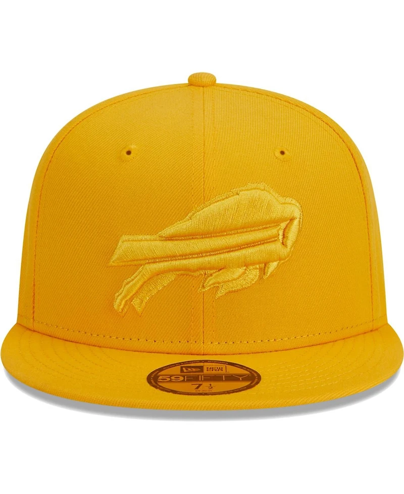Men's New Era Gold Buffalo Bills Color Pack 59FIFTY Fitted Hat