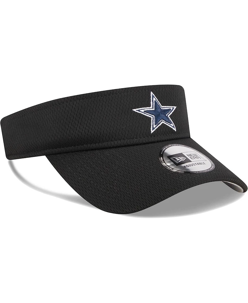 Men's New Era Black Dallas Cowboys Adjustable Visor