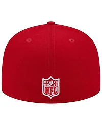 Men's New Era Scarlet San Francisco 49ers Super Bowl Xxix Main Patch 59FIFTY Fitted Hat