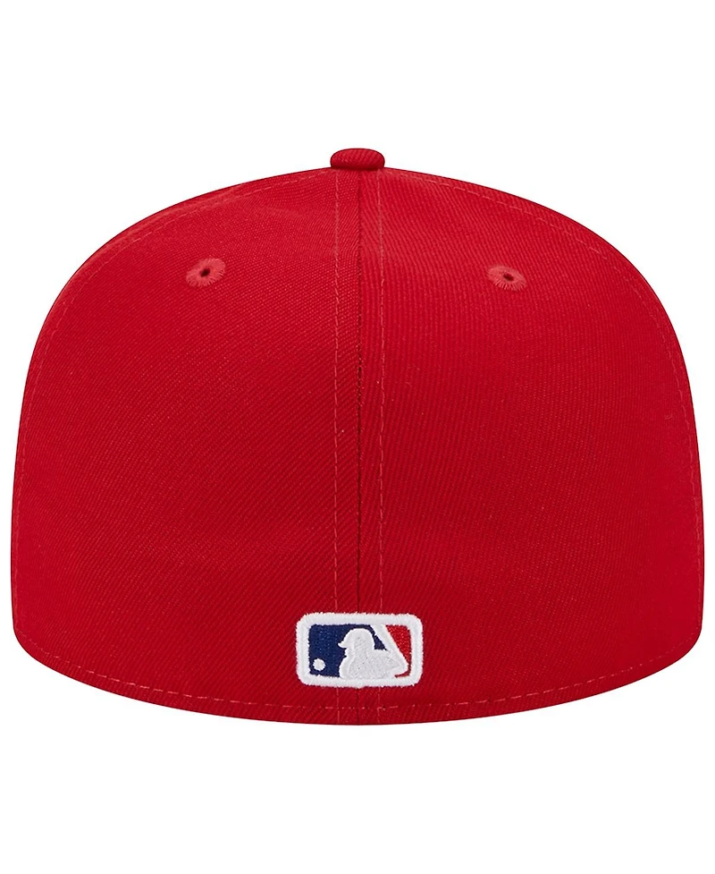 Men's New Era Red Philadelphia Phillies 1980 World Series Team Color 59FIFTY Fitted Hat