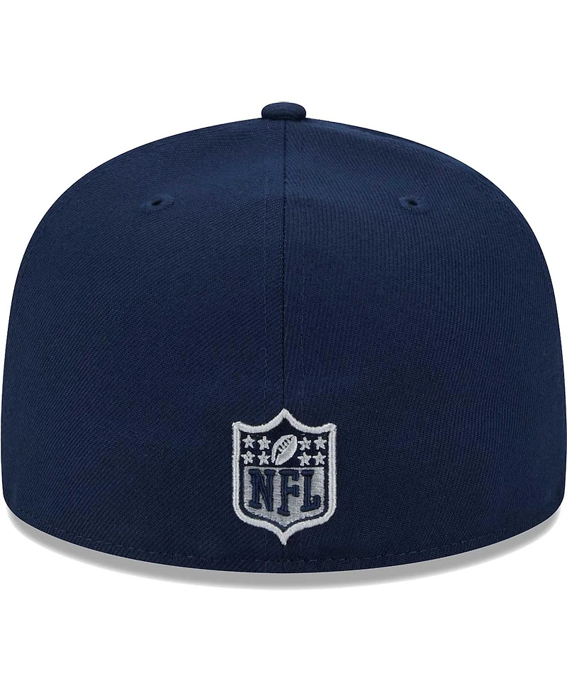 Men's New Era Navy Dallas Cowboys Main Patch 59FIFTY Fitted Hat