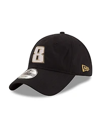 Men's New Era Black Kyle Busch Team Enzyme Washed 9TWENTY Adjustable Hat