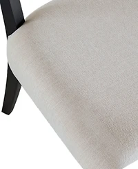 Abbyson Living Avery 38.1" 2 Piece Wood-Back Upholstered Counter Stools