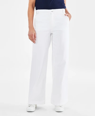 Style & Co Women's High-Rise Wide-Leg Jeans, Created for Macy's
