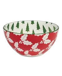 Certified International Winter Medley 30 oz All Purpose Bowls Set of 6, Service for 6