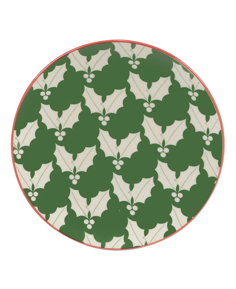Certified International Winter Medley 6" Canape Plates Set of 6, Service for 6