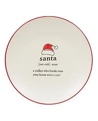 Certified International Christmas Fun Sayings 8.5" Dessert Plates Set of 6
