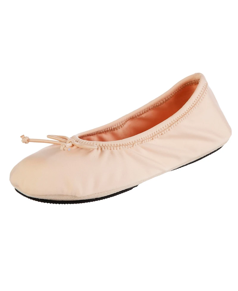 Isotoner Signature Women's Sloan Comfort Spandex Indoor/Outdoor Ballerina Slippers