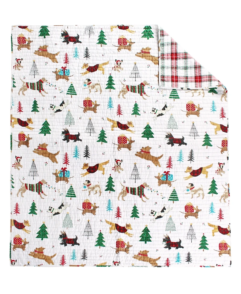Levtex Jingle Paws Quilted Throw, 50" x 60"