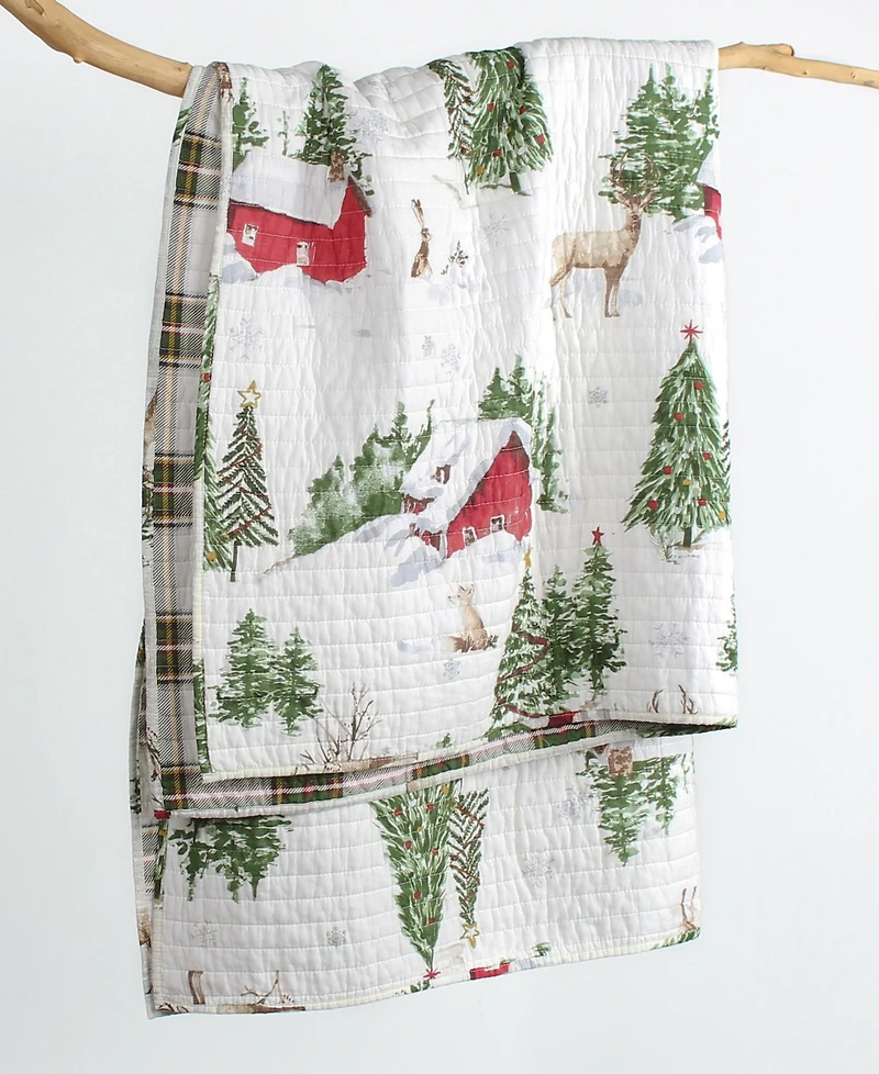 Levtex Tatum Pines Holiday Quilted Throw, 50" x 60"