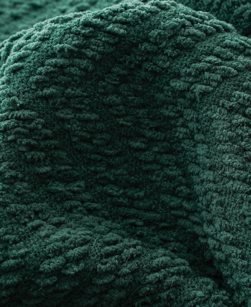 Battilo Classic Textured Woven Micro Chenille Throw