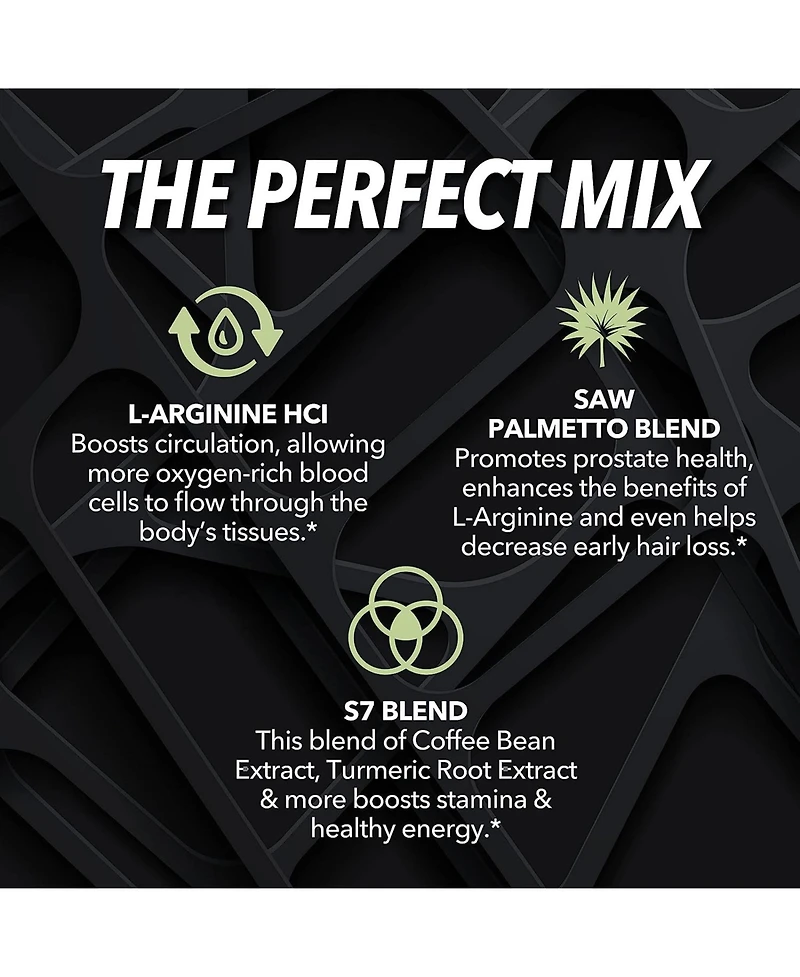 L-Arginine + Saw Palmetto Capsules, Havasu Nutrition, 60ct