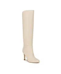 Nine West Women's Sancha Almond Toe Stiletto Heel Dress Wide Calf Boots