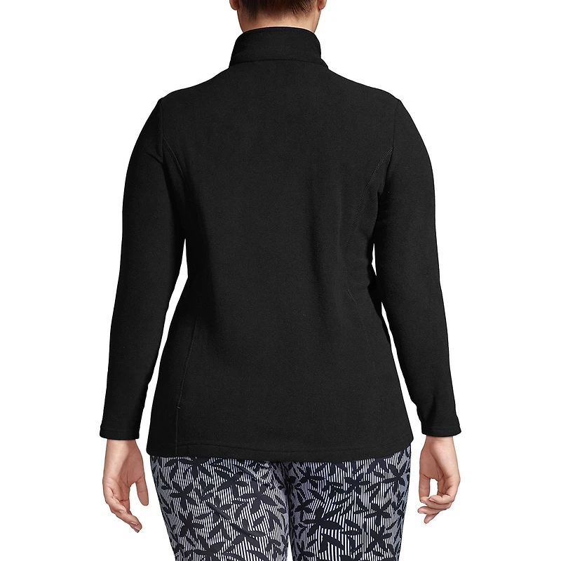Lands' End Women's Plus Anyweather Fleece Full Zip Jacket