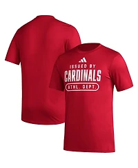 Men's adidas Red Louisville Cardinals Aeroready Pregame T-shirt
