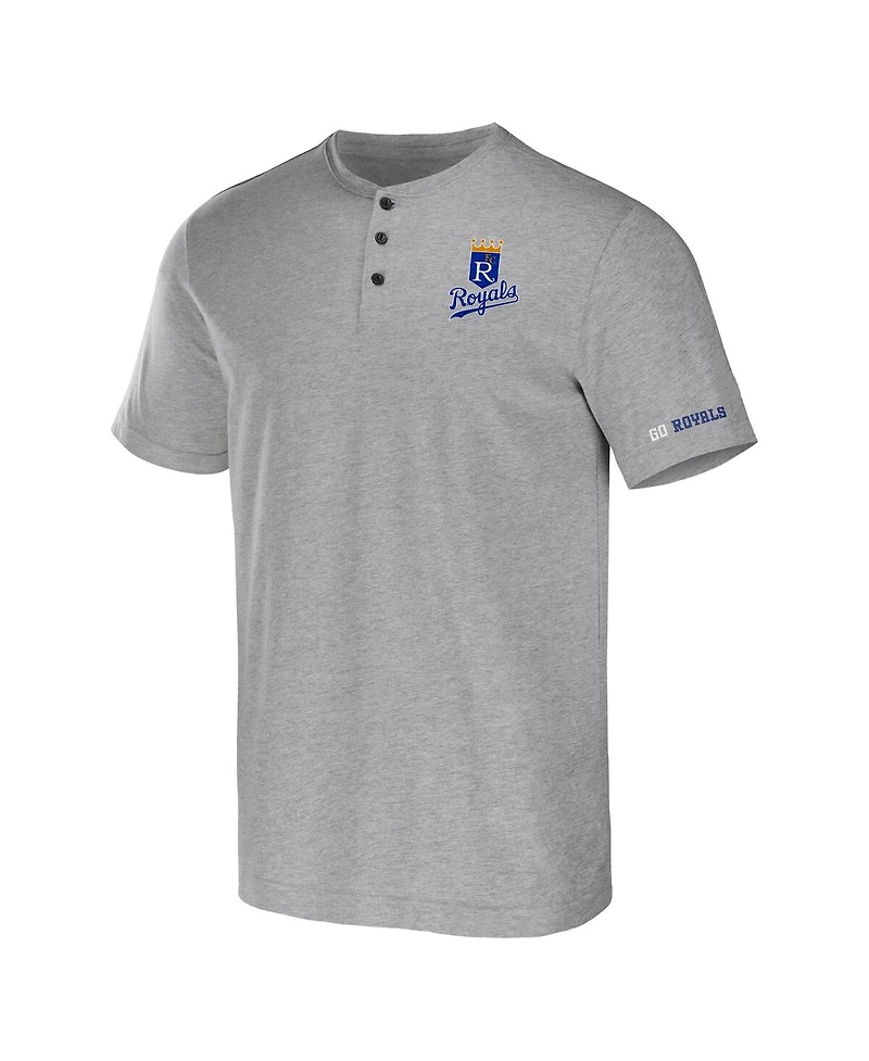 Men's Darius Rucker Collection by Fanatics Heather Gray Kansas City Royals Henley T-shirt