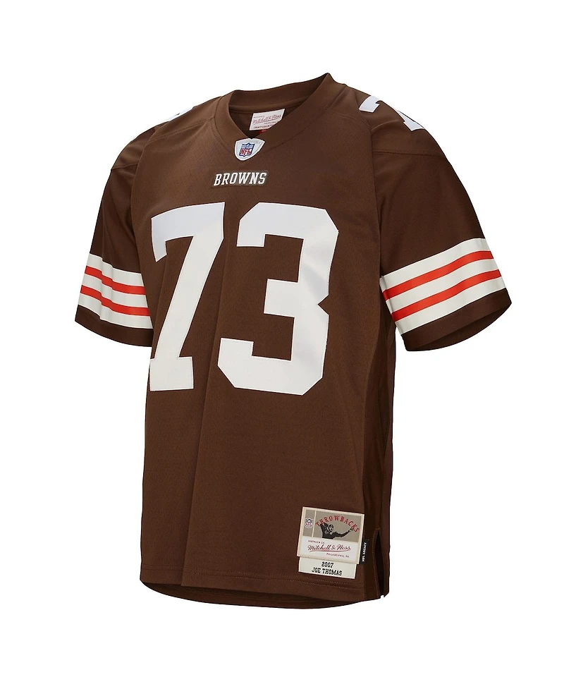 Men's Mitchell & Ness Joe Thomas Brown Cleveland Browns 2007 Legacy Retired Player Jersey