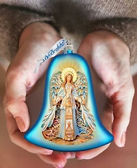 Designocracy Light-Bearing Angel Bell Christmas Mercury Glass Ornaments G. DeBrekht