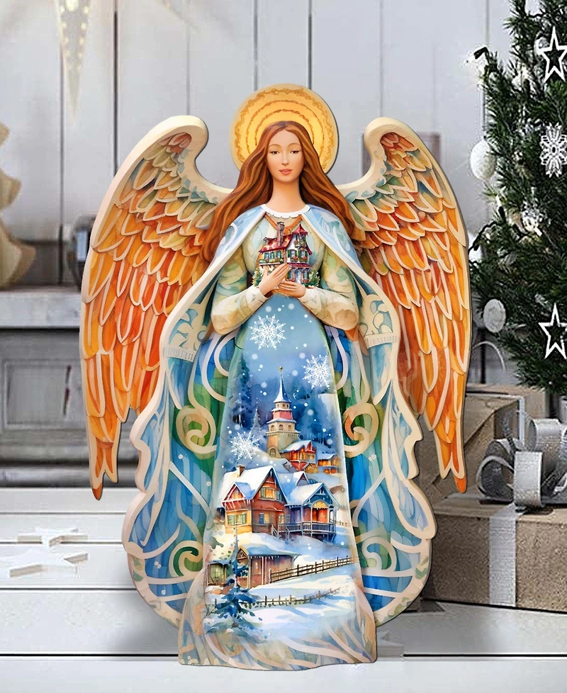 Designocracy Blessing Home Angel 32" Christmas Outdoor Garden Decor G. DeBrekht